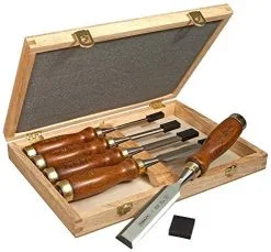 STANLEY - Coffret Ciseaux à Bois 5 Pièces 6mm, 10mm, 15mm, 20mm Et 25mm