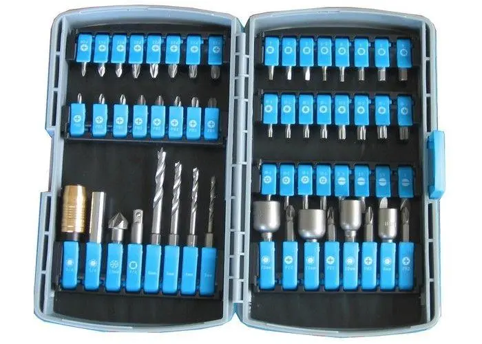 LEMAN - Boite De 44 Embouts + 2 Porte-embouts + 1 Adaptateur 1/4 + 4 Mèches Bois + 4 Douilles + 1 Fraisoir 2 LEMAN - Boite De 44 Embouts + 2 Porte-embouts + 1 Adaptateur 1/4 + 4 Mèches Bois + 4 Douilles + 1 Fraisoir – Image 2