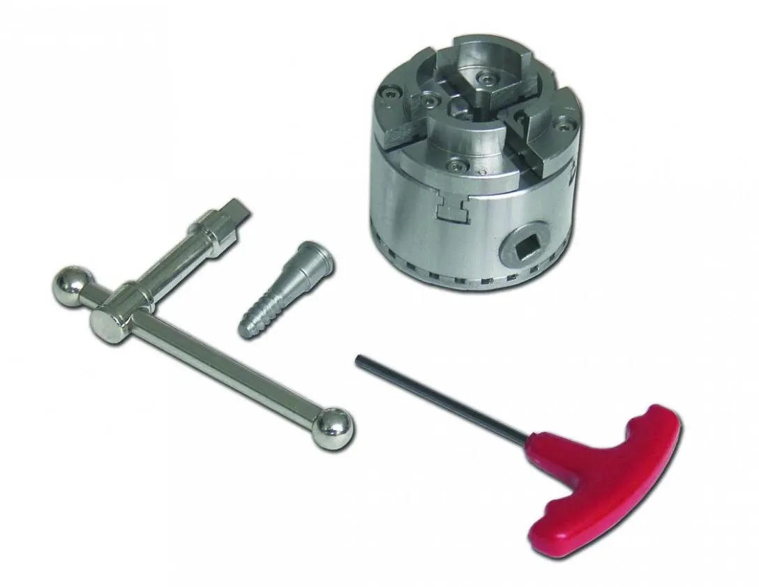 HOLZPROFI - DW-MAN-MINI - Mandrin 4 Mors Ø70 Mm Avec Queue De Cochon 1 HOLZPROFI - DW-MAN-MINI - Mandrin 4 Mors Ø70 Mm Avec Queue De Cochon