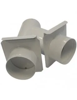 HOLZPROFI - Tuyau De Bifurcation Avec Tirette D’obturation Ø Départ 100 Mm / Ø Sortie 100/100 Mm