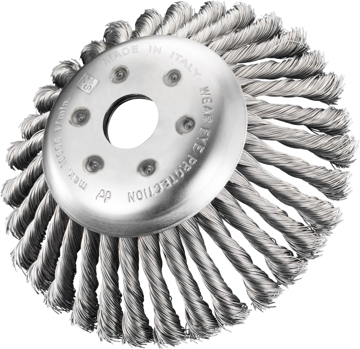 SIT Società Italiana Tecnospazzo SIT - Brosse Conique En Acier Pour Débrousailleuse ø170 Et ø200 Mm 1 SIT Società Italiana Tecnospazzo SIT - Brosse Conique En Acier Pour Débrousailleuse ø170 Et ø200 Mm