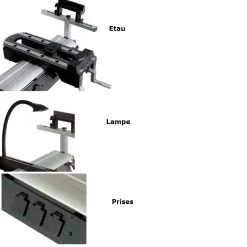 LEMAN - EST290 - Stand/ Établi Portatif Avec Prises, étau Et Lampe 7 LEMAN - EST290 - Stand/ Établi Portatif Avec Prises, étau Et Lampe -Outillage & Affûtage Soldes leman stand est290 1414363781